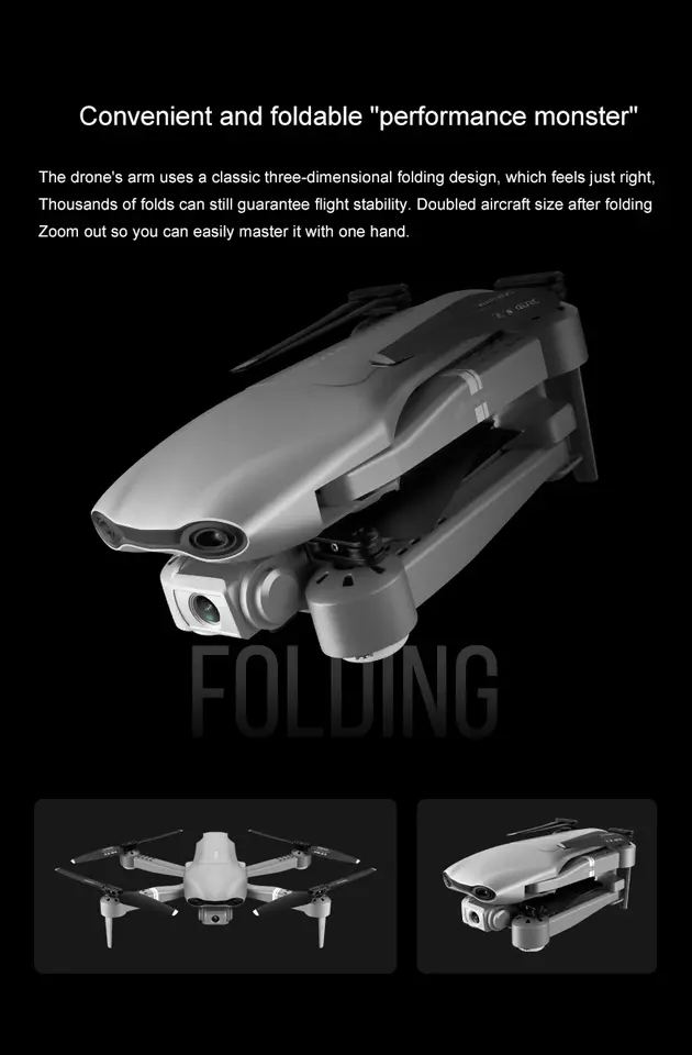 F3 drone - GPS 5G WiFi live video FPV 25 minutes 500m drones 4K HD wide-angle drone
