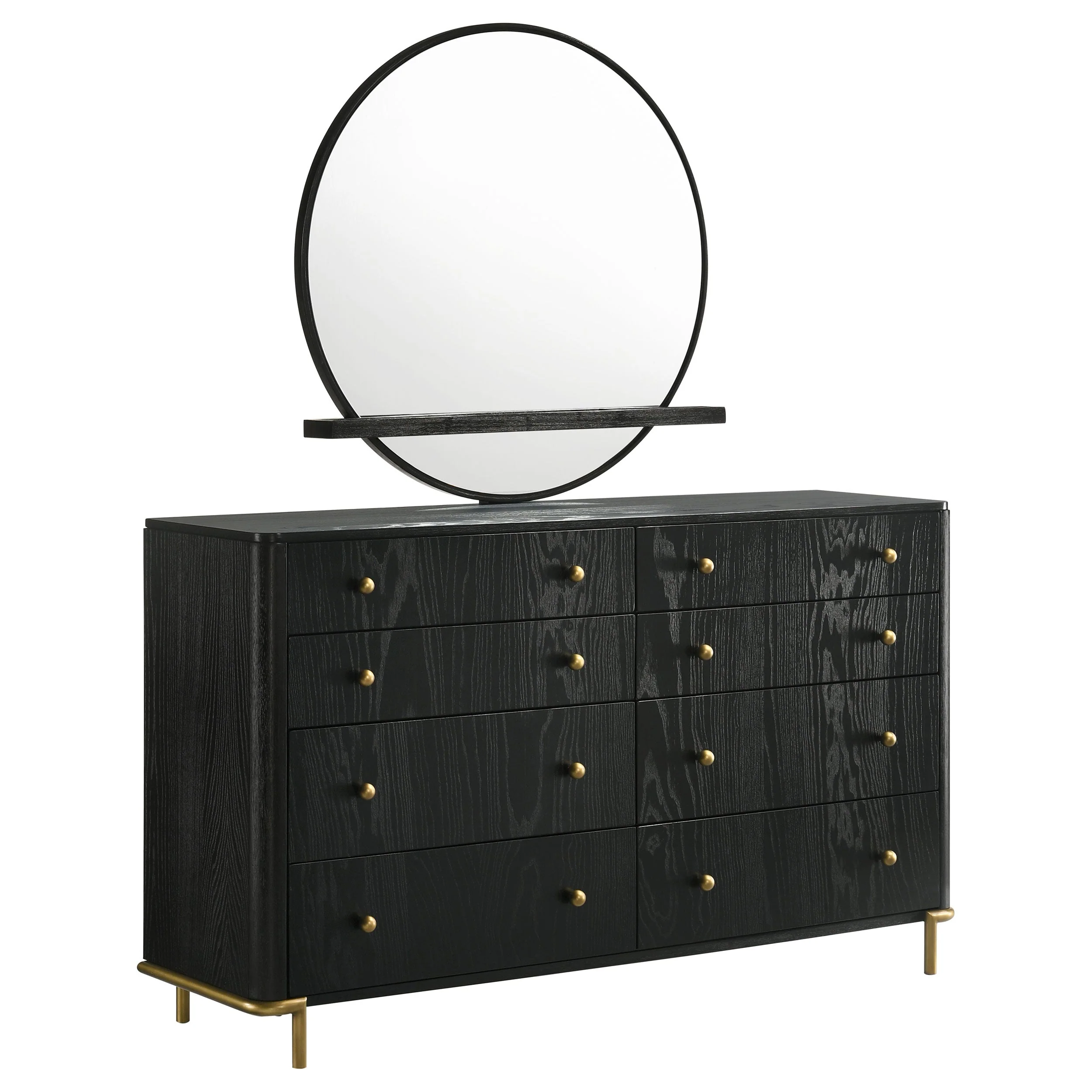 Arini 8-drawer Dresser Black