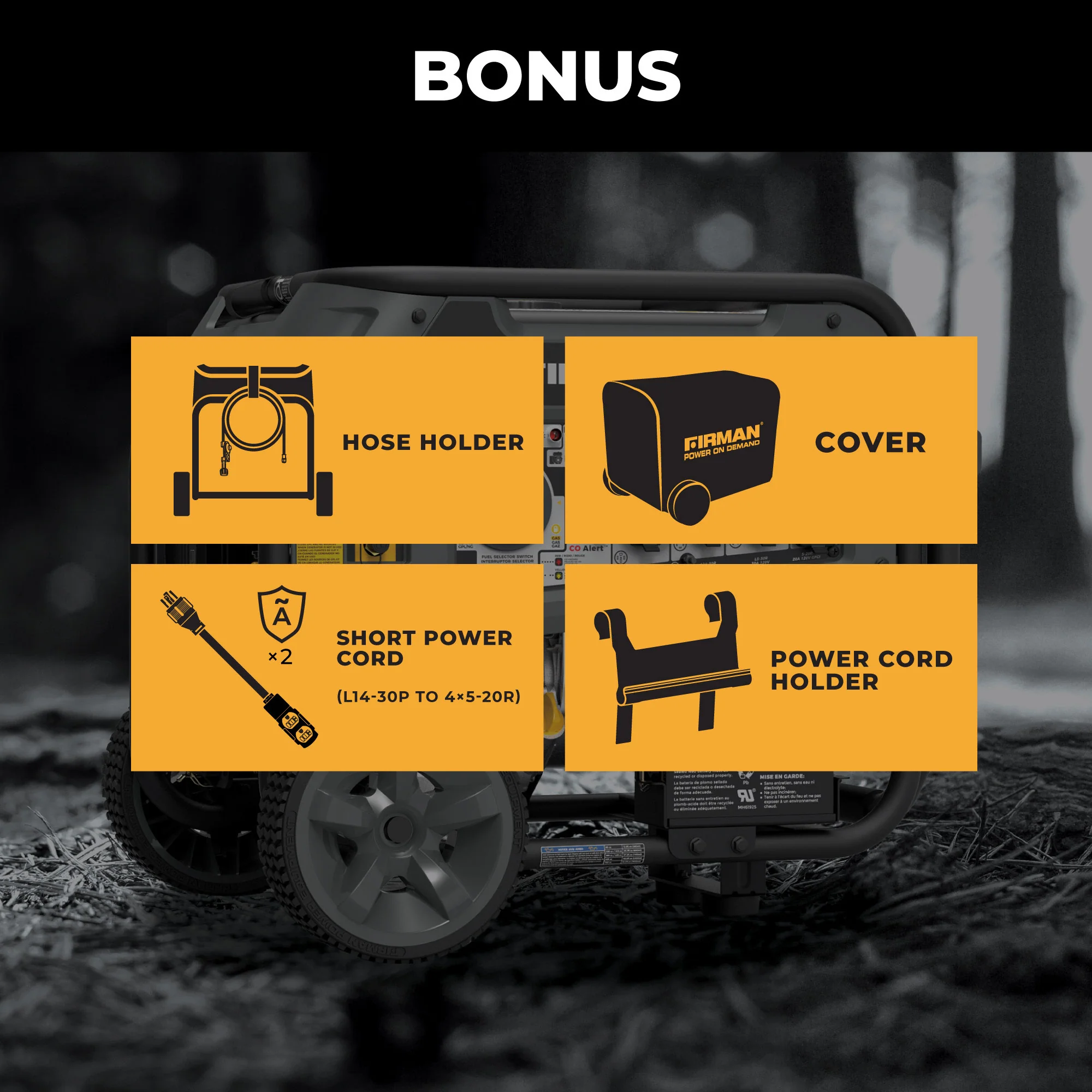 Tri Fuel Portable Generator 9400W Electric Start 120/240V with CO Alert