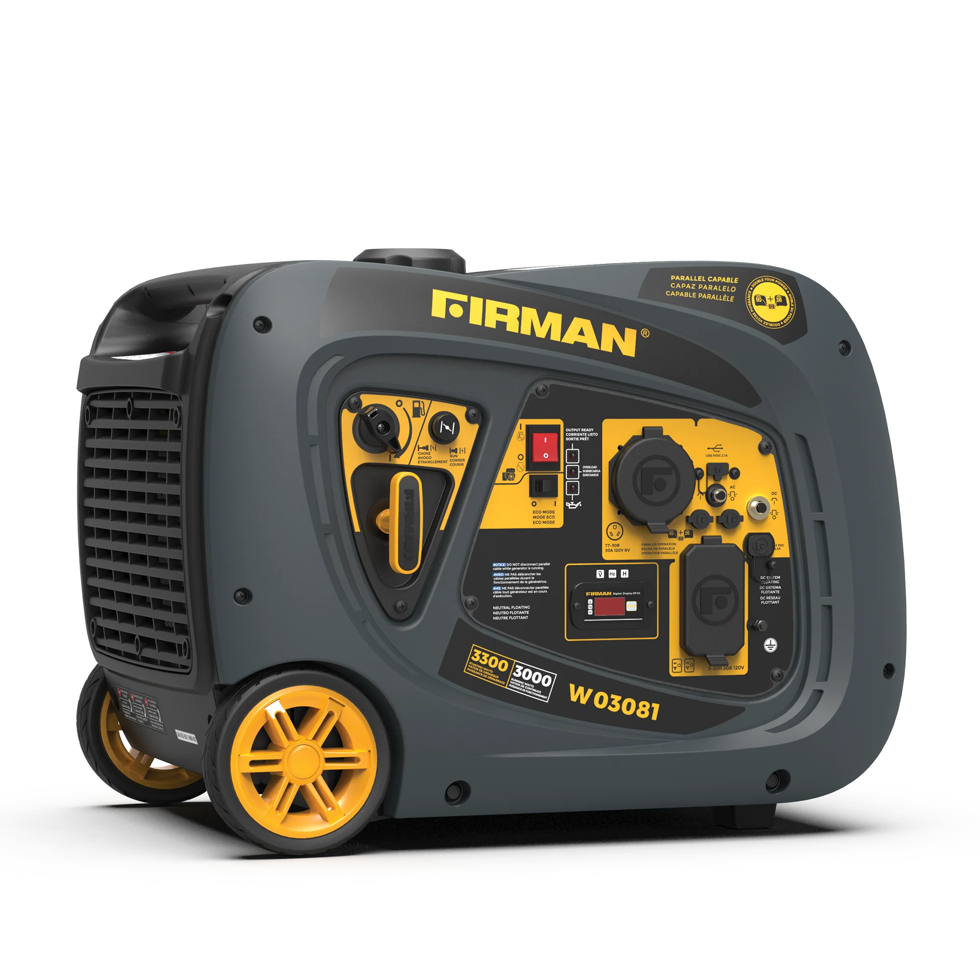 Refurbished Inverter Gas Portable Generator 3300W Recoil Start