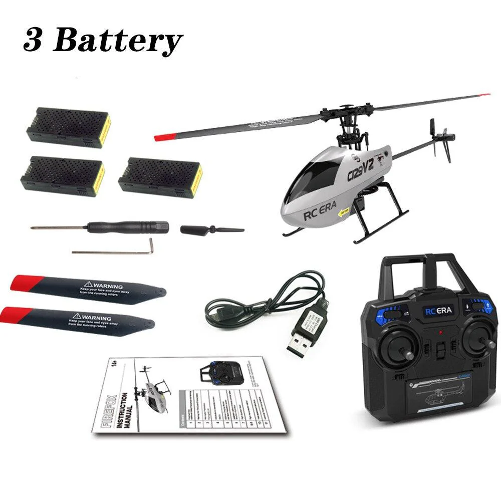 C129 V2 RC Helicopter - 6 Channel Remote Controller Helicopter Charging Toy Drone Model UAV Outdoor Aircraft RC Toy
