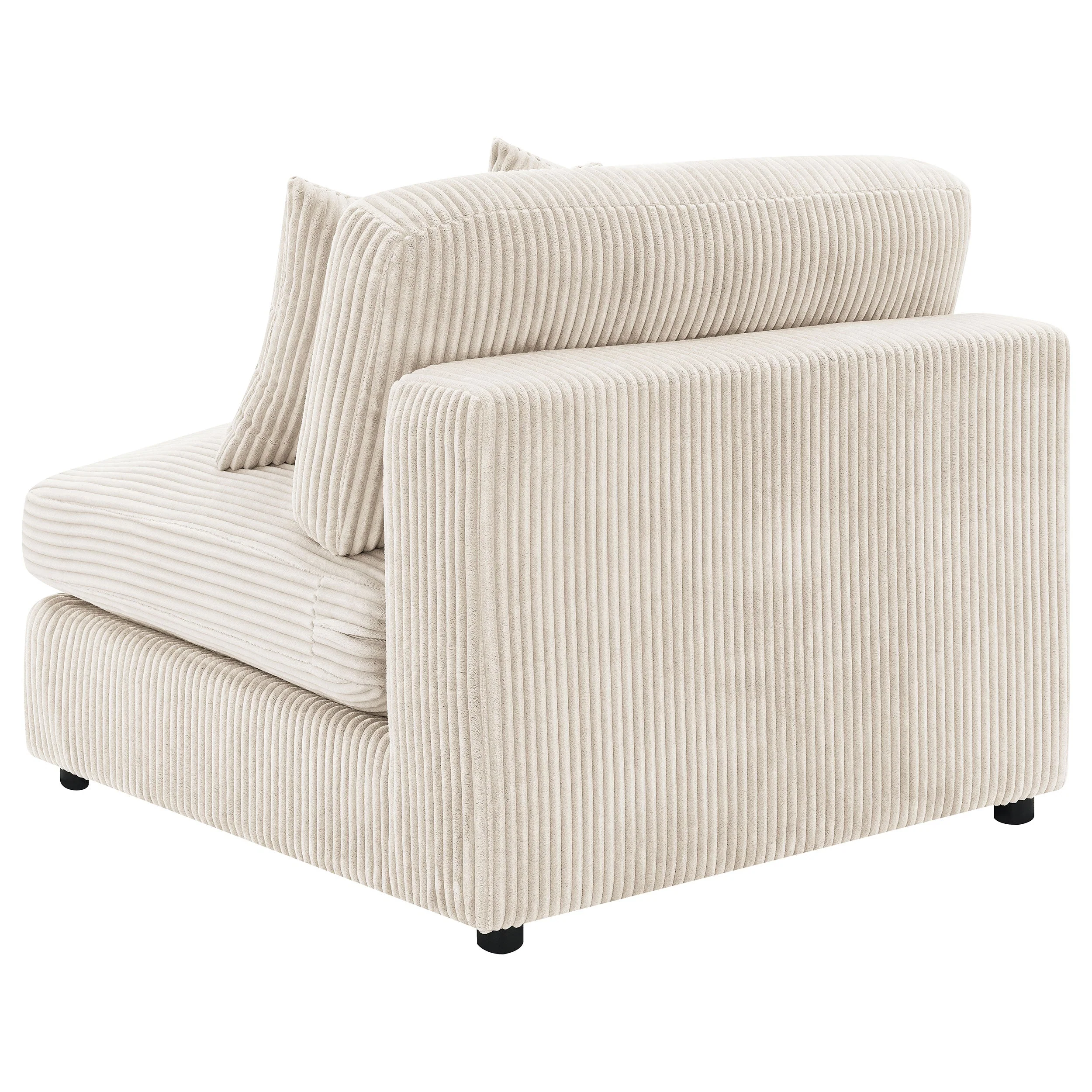 Blaine Upholstered Armless Chair Sand