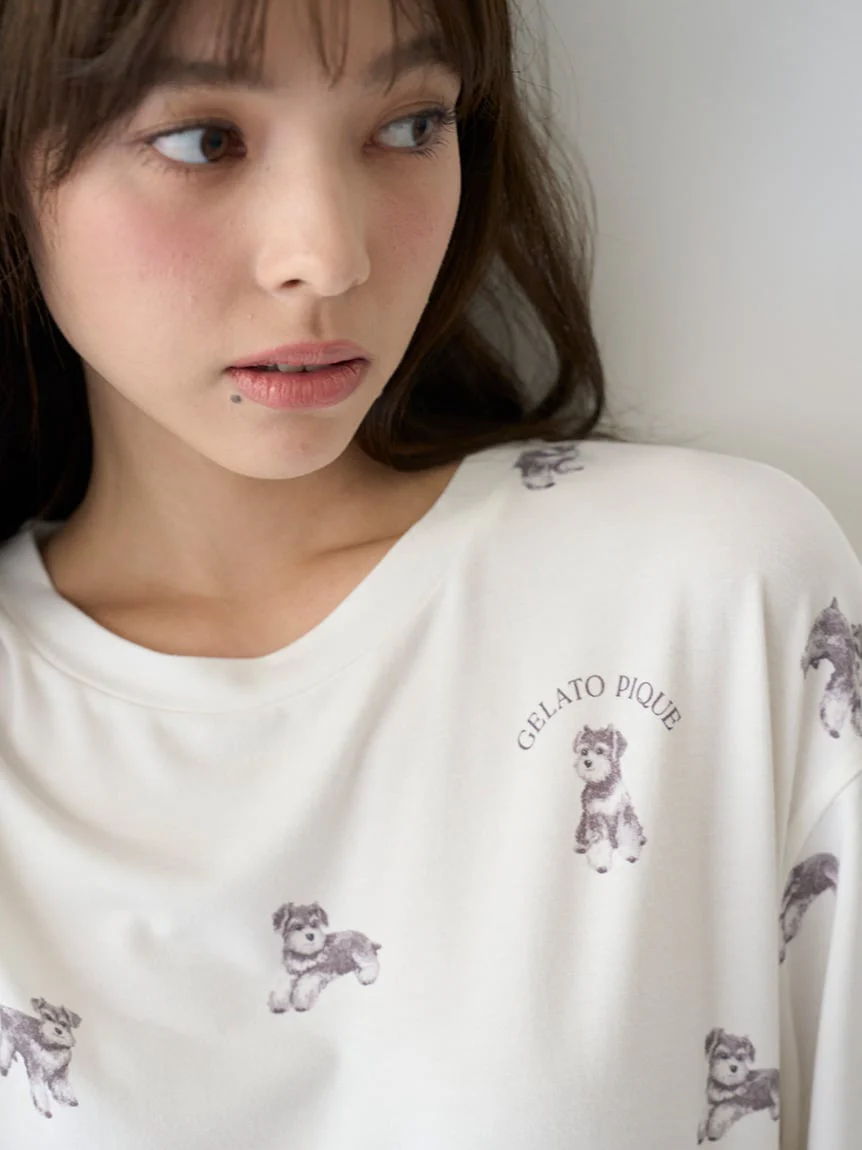 Summer Schnauzer Cut-and-sew Dress