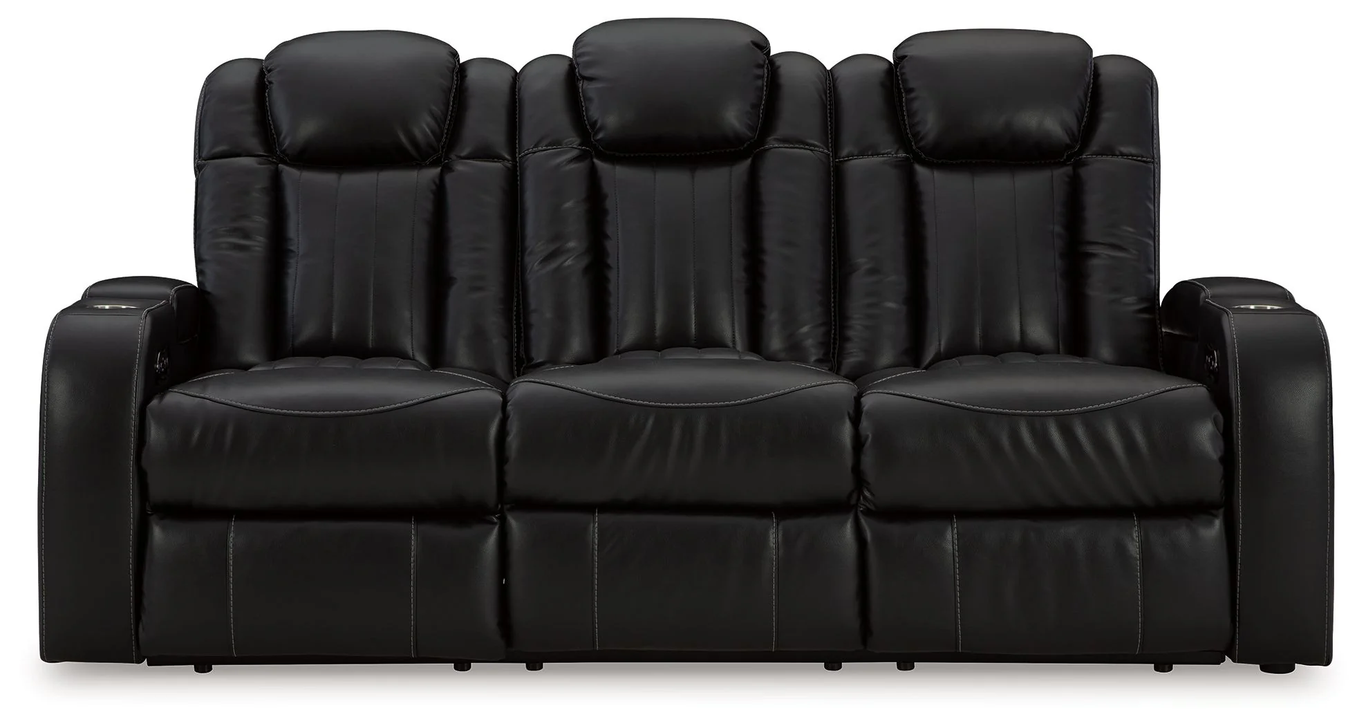 Caveman Den - Power Reclining Sofa With Adj Headrest - Midnight