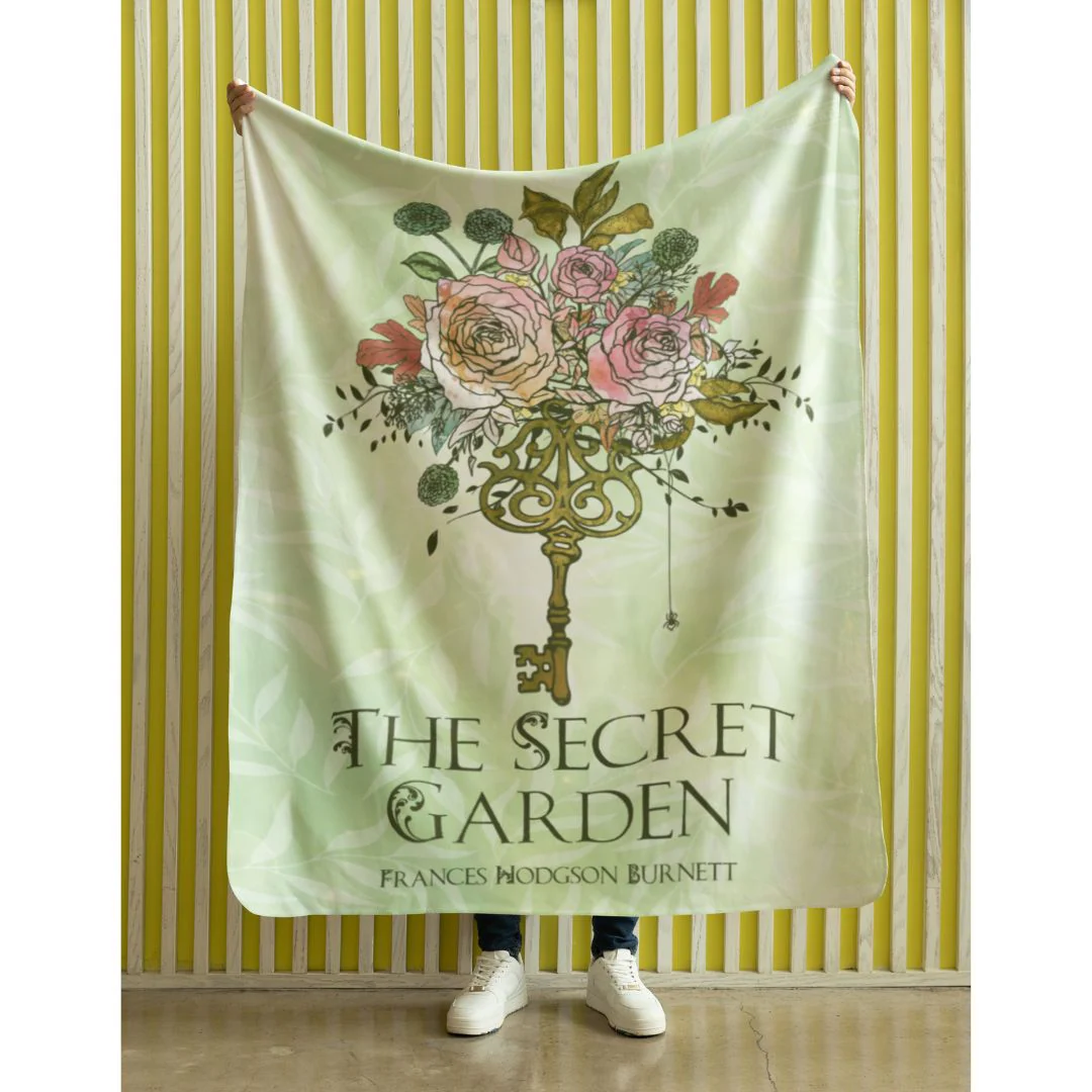 The Secret Garden Sherpa Fleece Book Blanket