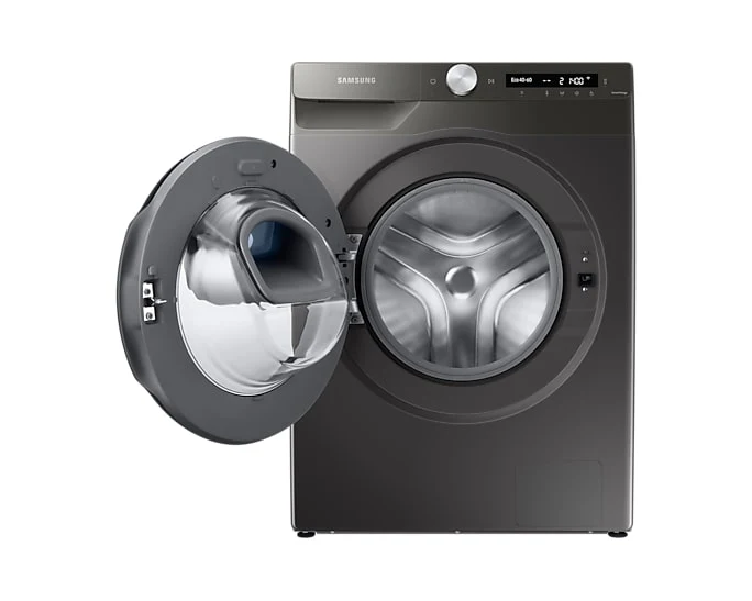 Samsung 220 volt washer front load silver 9 KG with ADD WASH WW90T55/220V/S1GR Silver Graphite Steam Wash Inverter 220v 240 volts 50 hz
