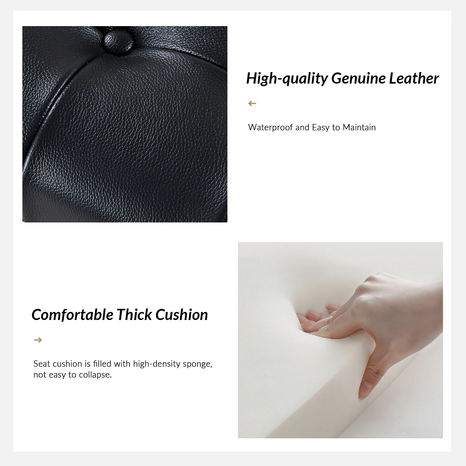 Arnold Upholstered Flip Top Storage Bench in Black