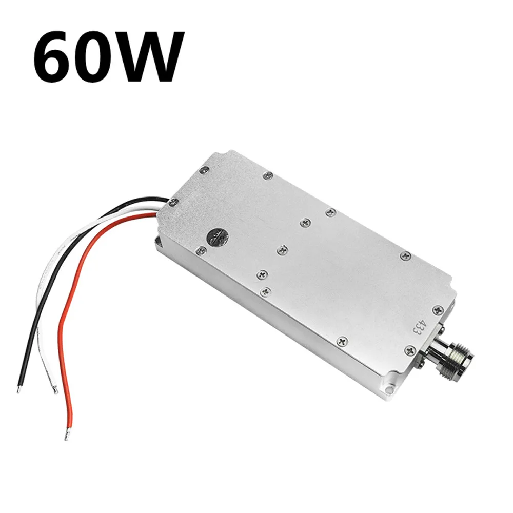 60W Anti Drone Module - 433M 900M 1.5G 2.4G 1.2G 800M 1.4G UAV Countermeasure Module of Power Drone Signal Amplifier RF Amplifier Type N Connector