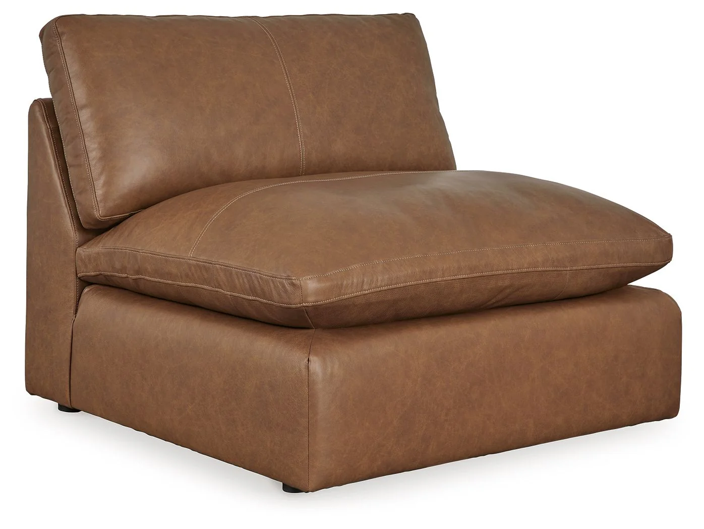 Emilia - Armless Chair - Caramel