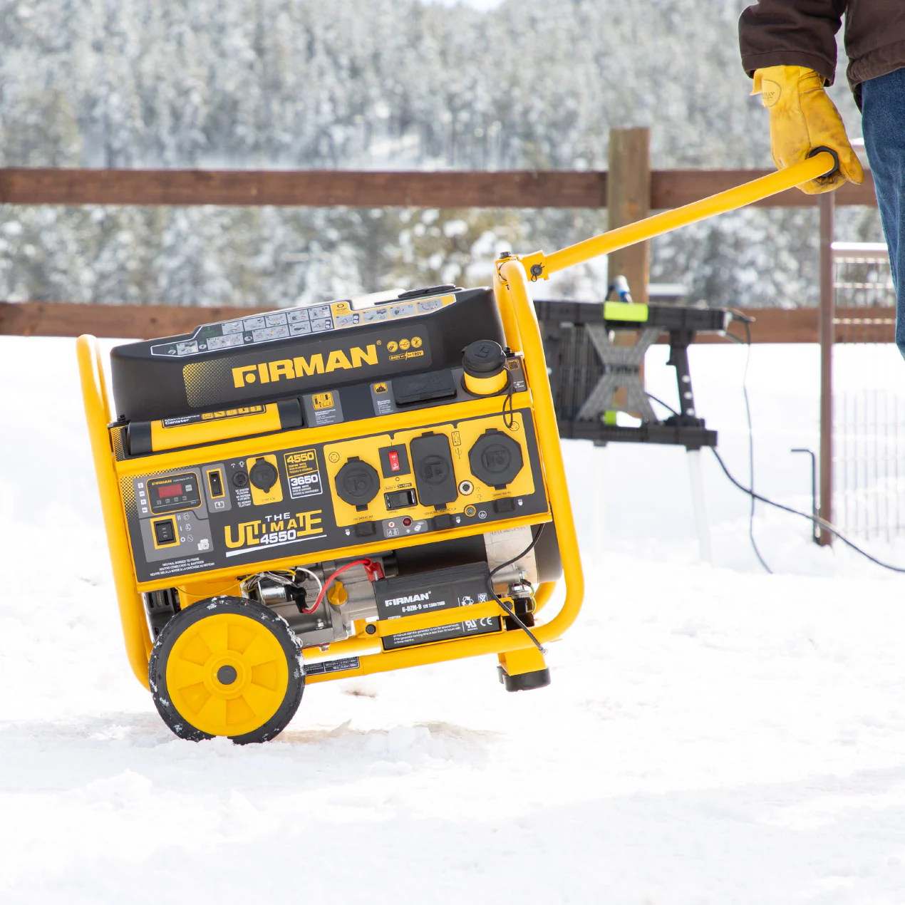 Gas Portable Generator 4550W Remote Start 120/240V