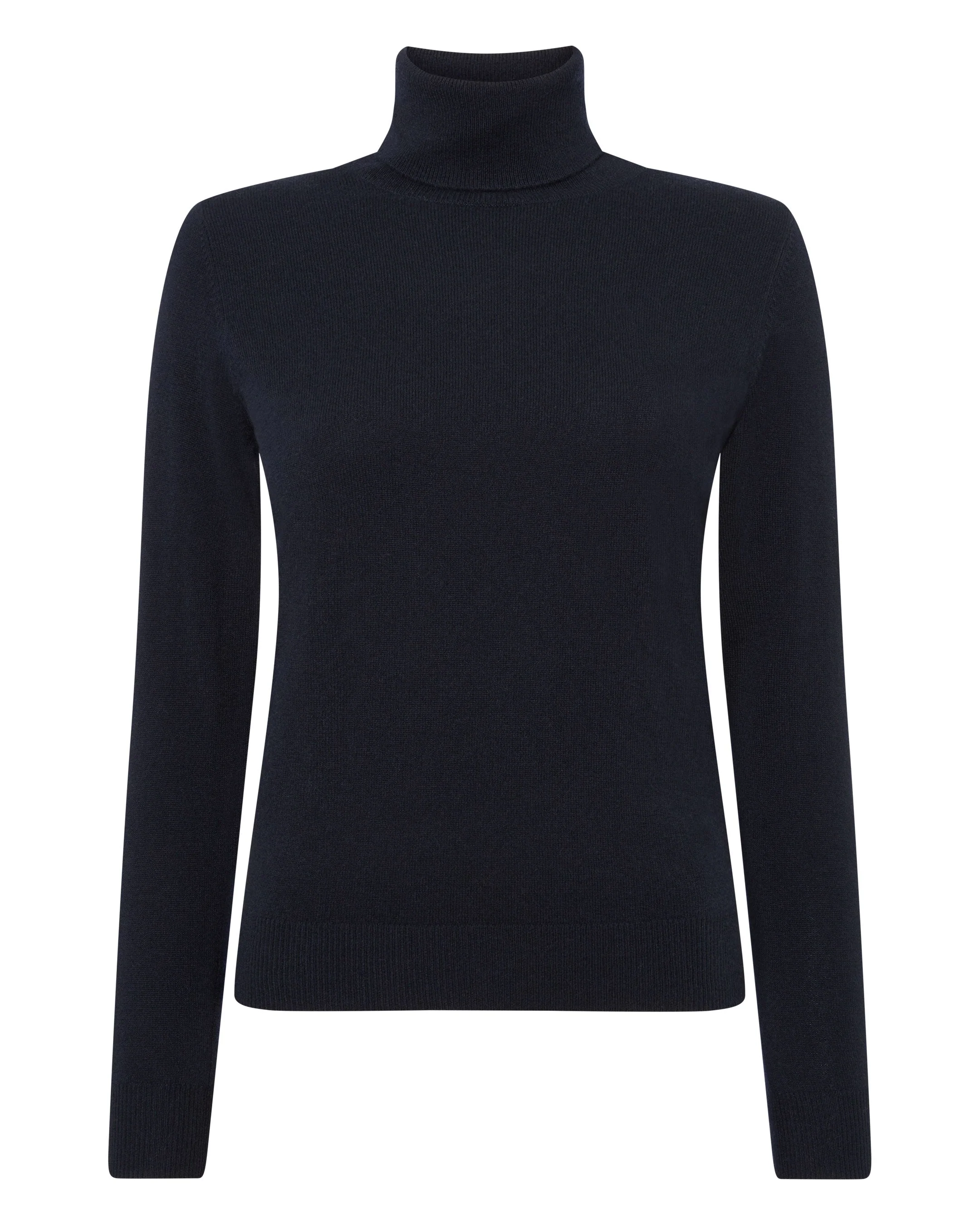 Women's Luna Turtle Neck Cashmere Sweater Navy Blue