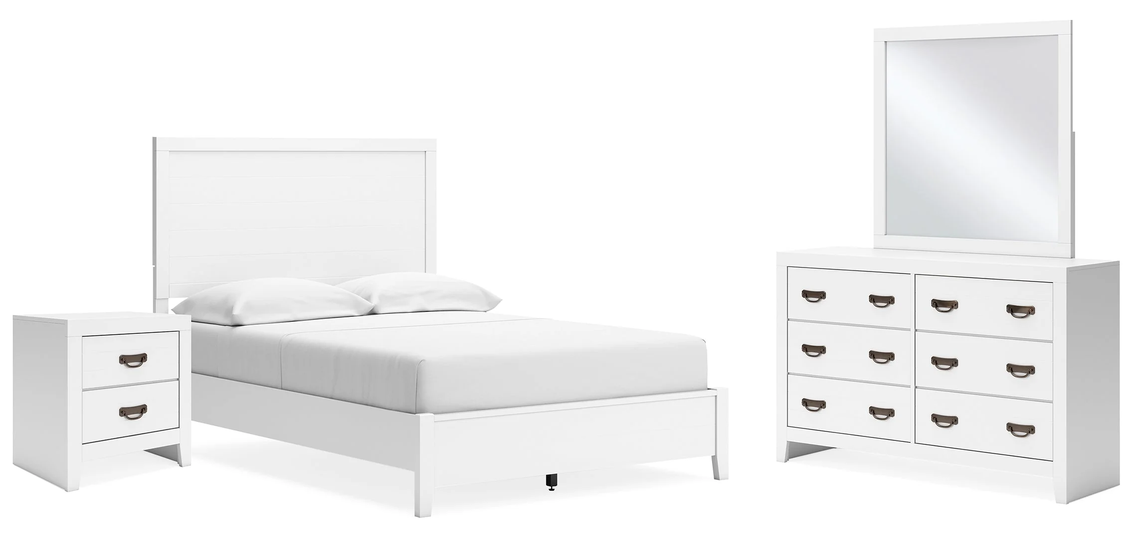 Binterglen White Panel Bedroom Set