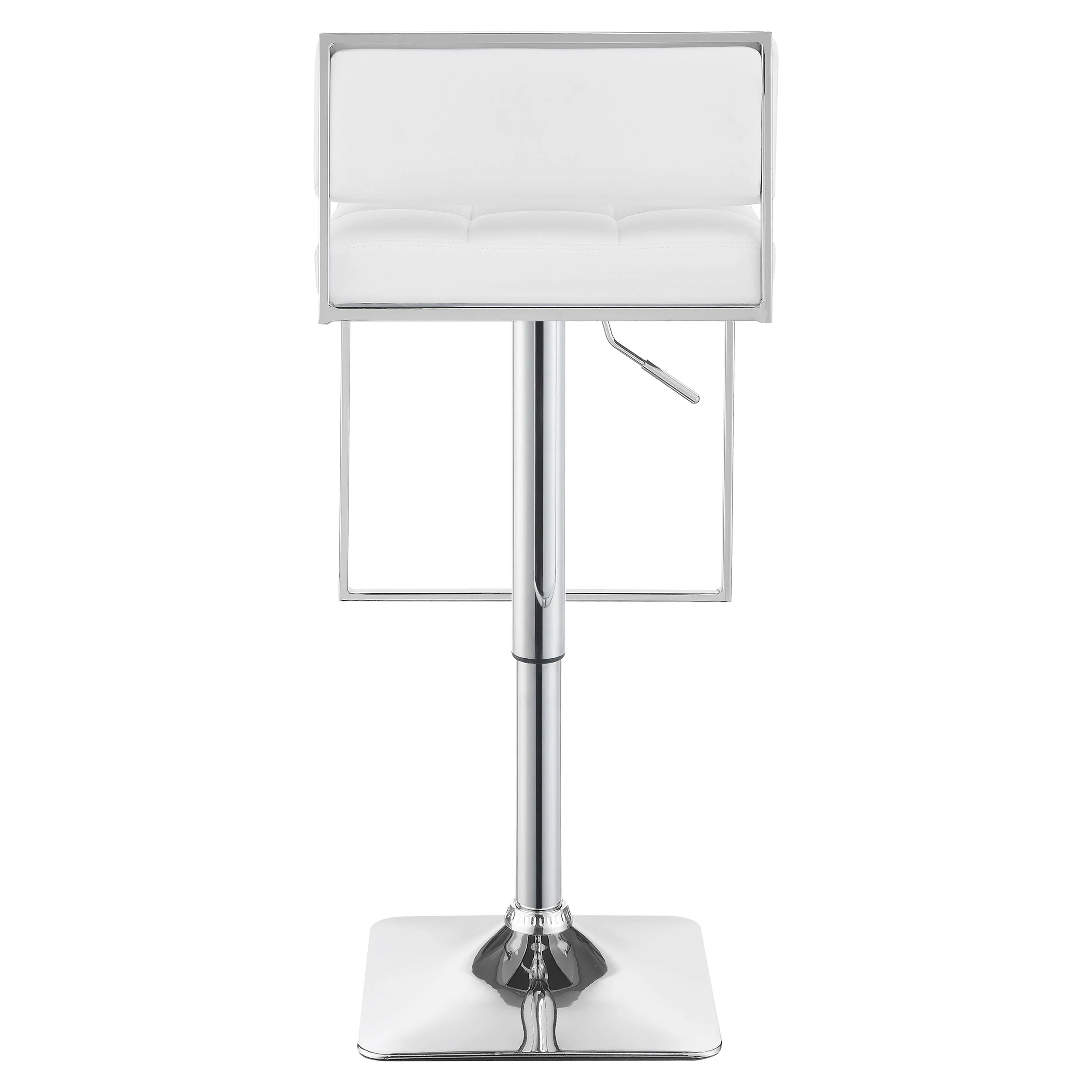 Alameda Adjustable Bar Stool Chrome and Black / Grey