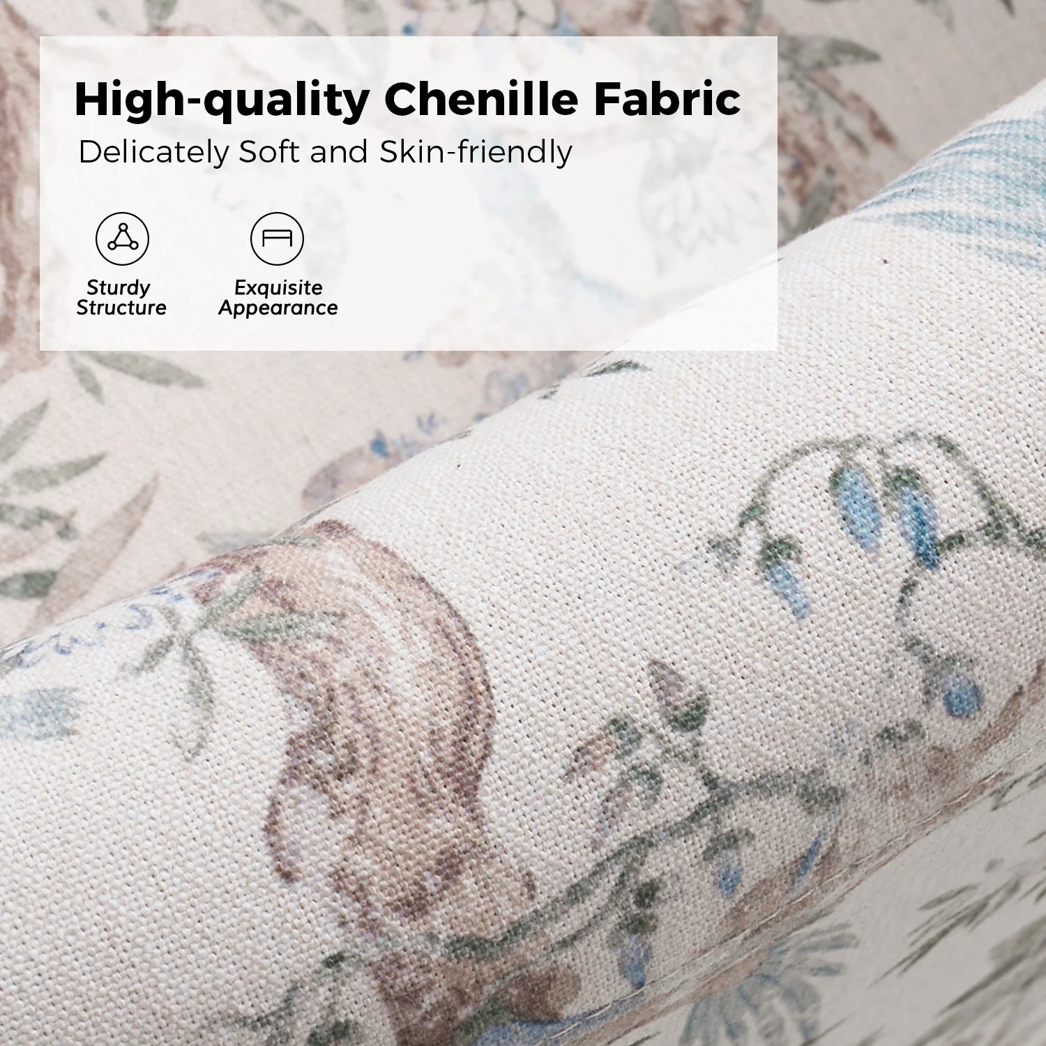 Armando Slipcovered Swivel Chair in Bird