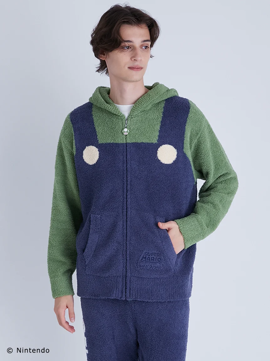 Super Mario MENS Luigi Pullover & Long Pants Loungewear Set
