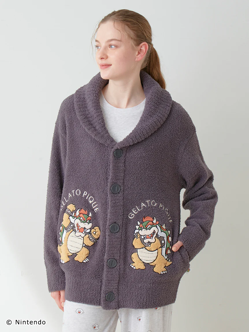 SUPER MARIO™️ UNISEX Baby Moco Jacquard Shawl Cardigan