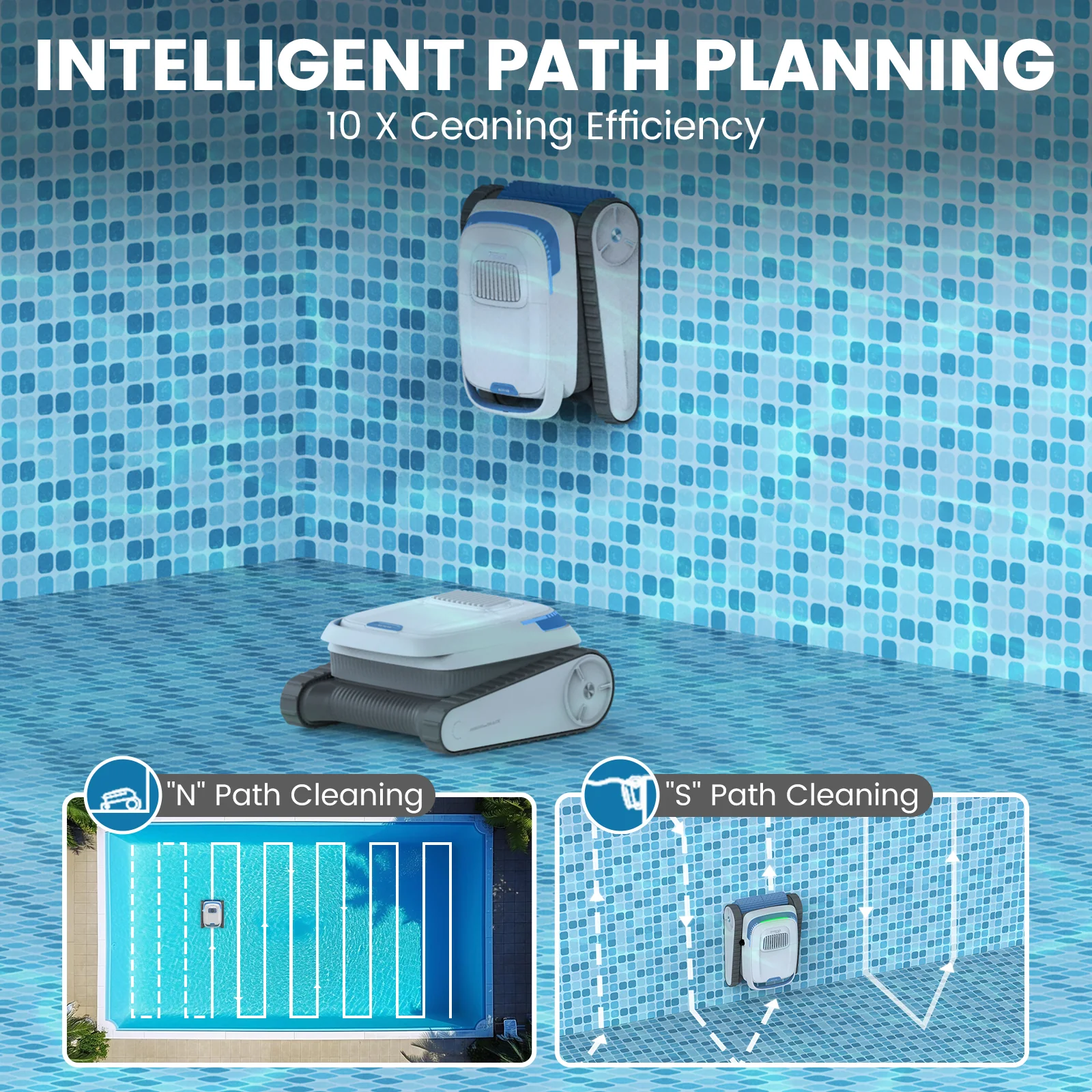 AIRROBO CP40 cordless robot pool cleaner with smart APP contral