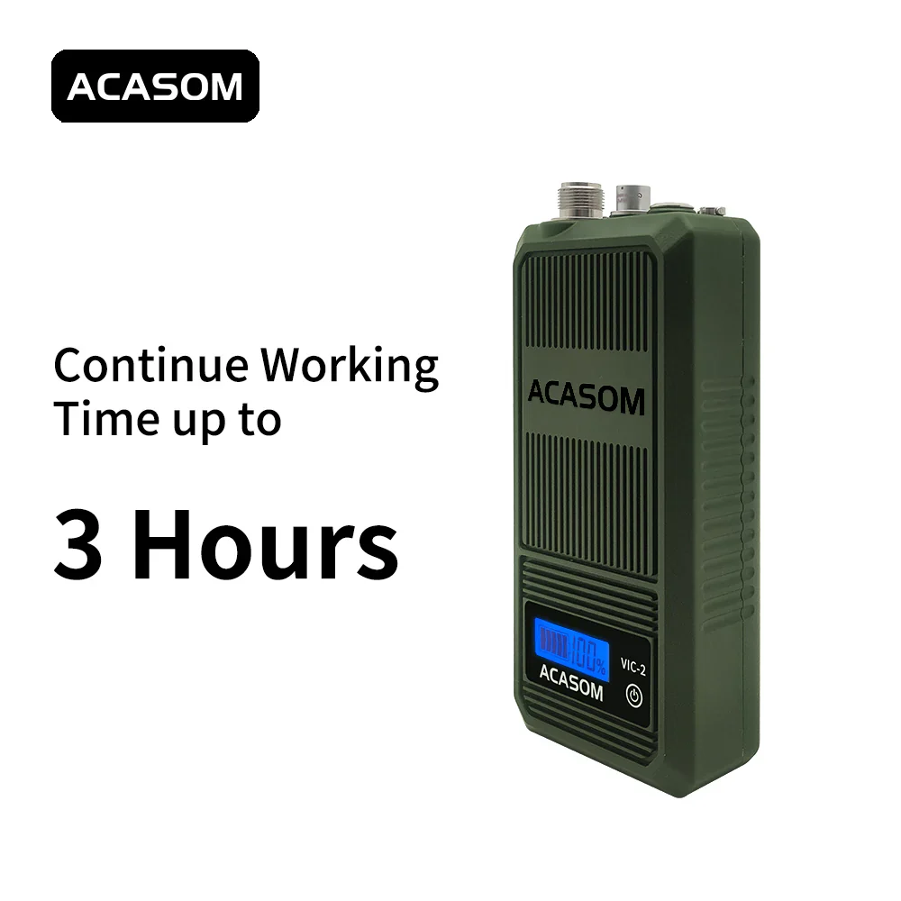 ACASOM Portable VIC-2 700MHz-800MHz FPV Drone Jammer - 10W 20W 30W 40W 50W 60W RF High Power Wireless Signal Sweep Signal Source For RF High Power VCO