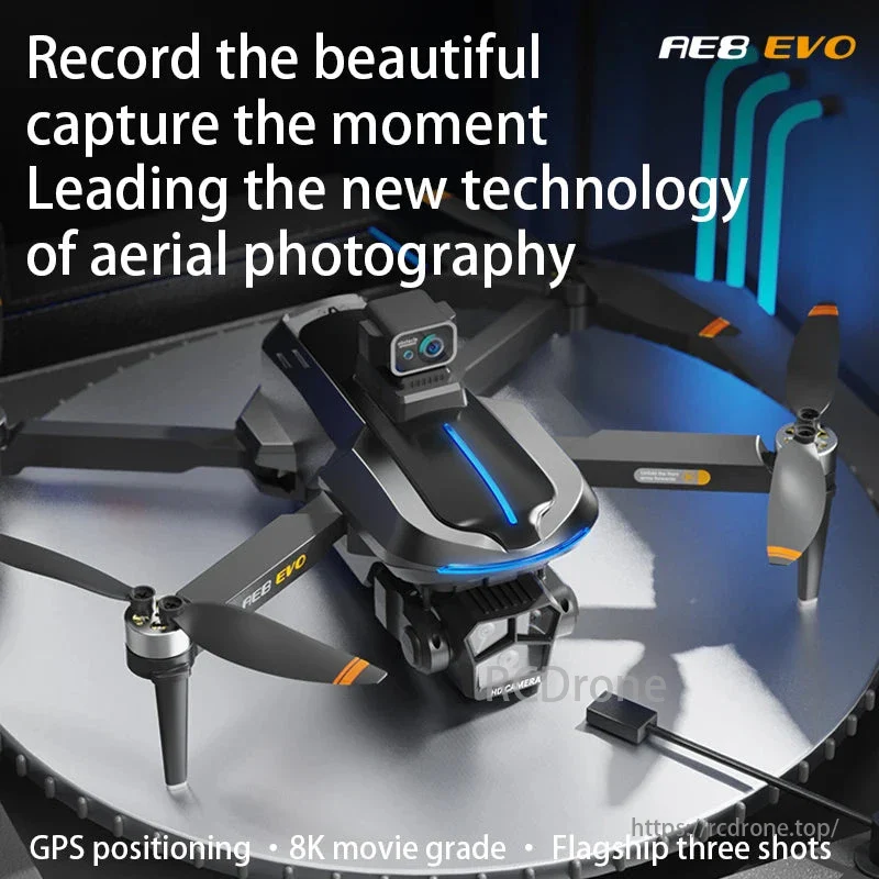 AE8 Drone - 8K HD Camera 360° Obstacle Avoidance Aerial Photography QuadCopter With 4.5 Inch Screen Remote Controller