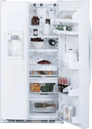 220 Volt GE PSG27NIC 27 Cubic Feet Side by Side Refrigerator
