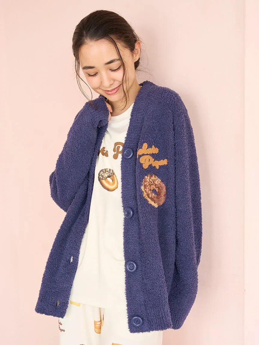 Donut Jacquard Cardigan