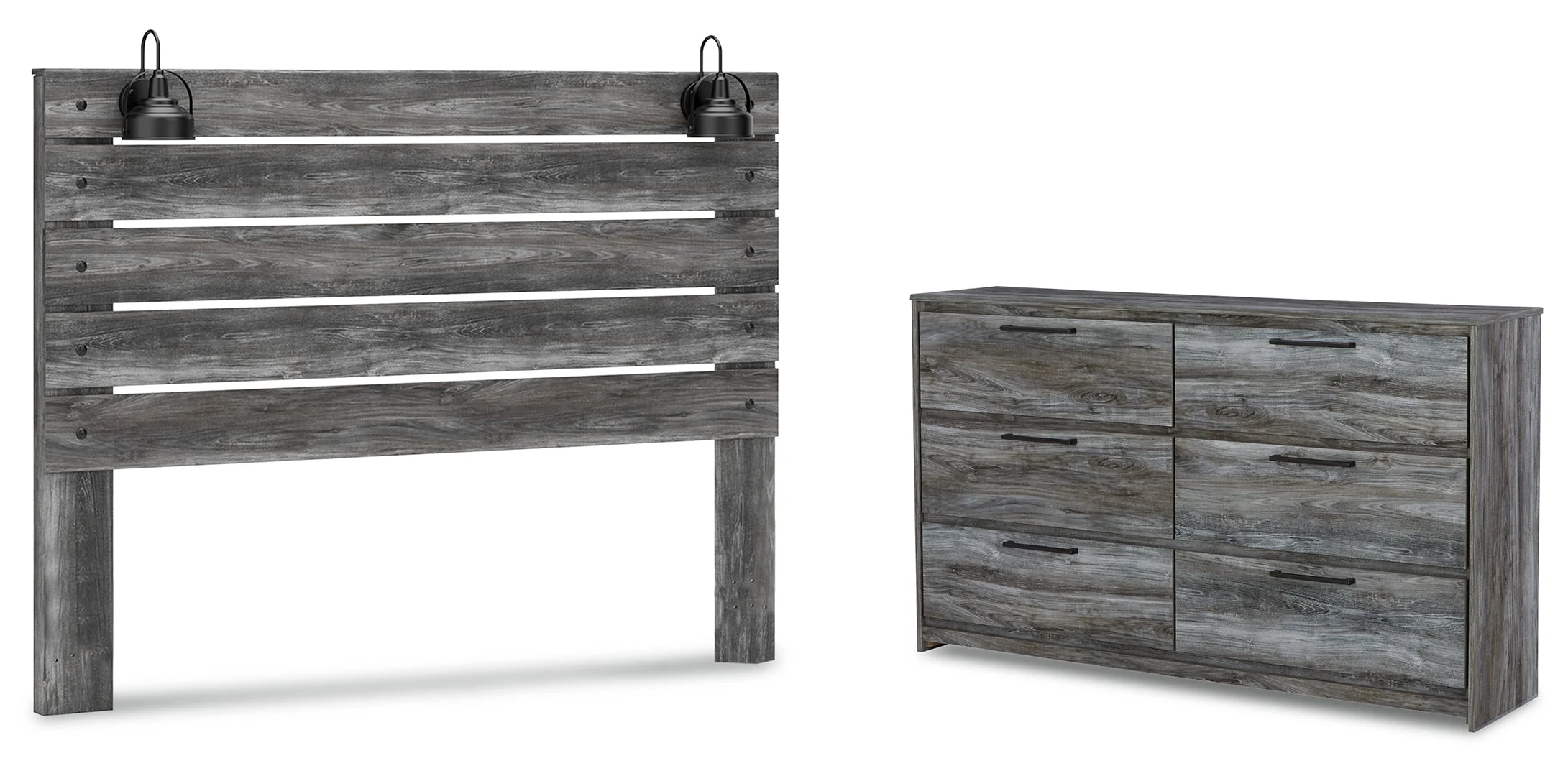 Baystorm Grey Panel Bedroom Set