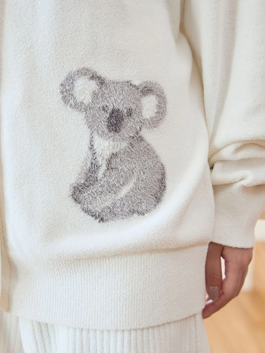Koala Jacquard Airy Moco Cardigan