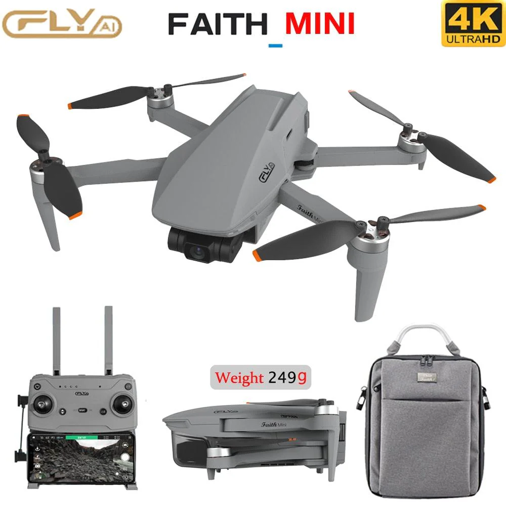 CFLY Faith MINI Drone - 230g GPS Drone With 4K HD Camera 3-Axis Gimbal Professional RC Quadcopter 26min Flight 3KM MINI Helicopter