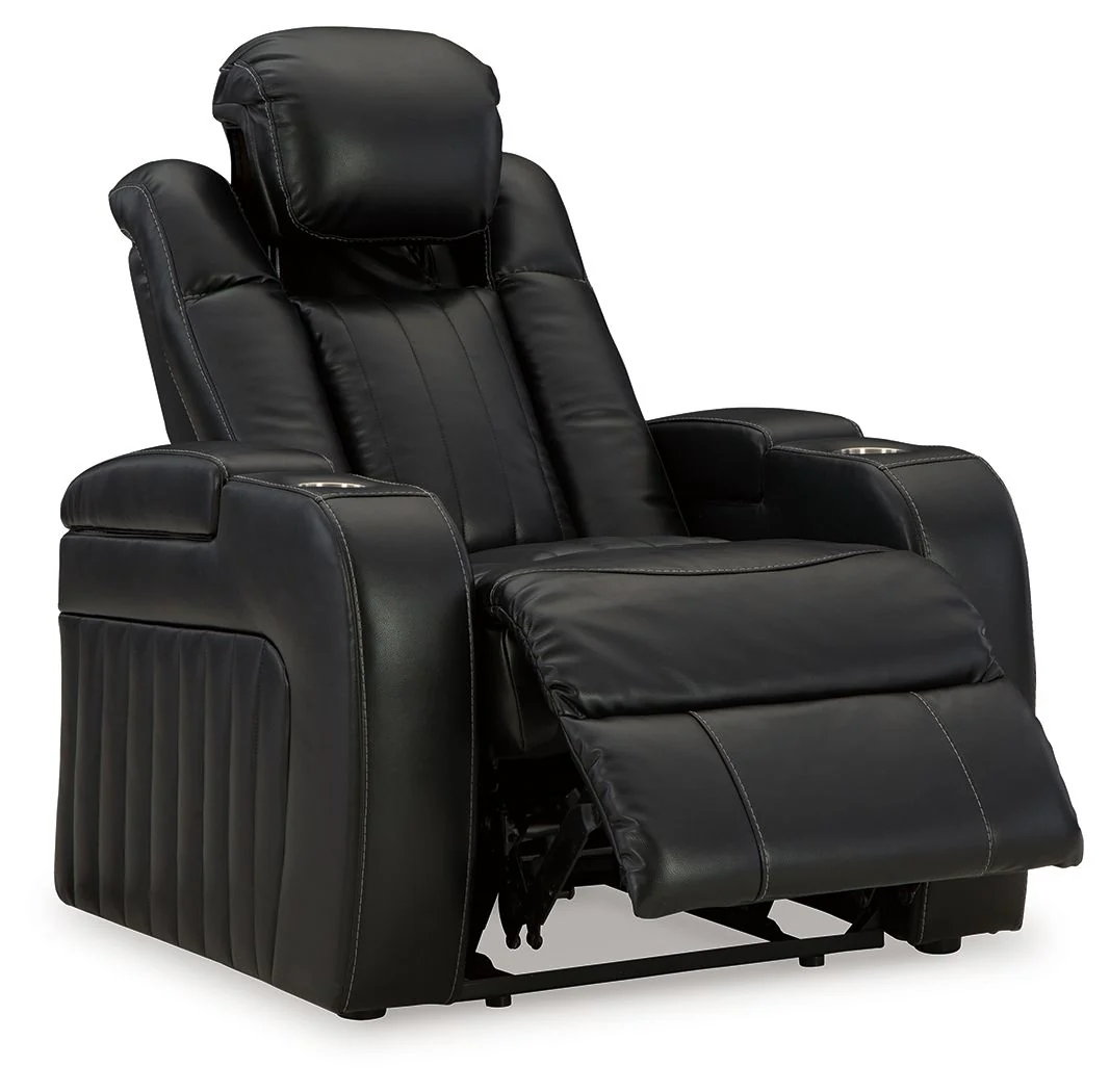 Caveman Den - Power Recliner/ Adj Headrest - Midnight