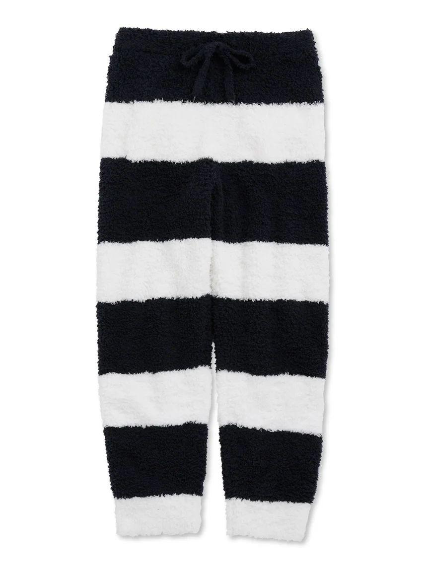 Sustainable Double Striped Men's Lounging Fluffy Pajama Pants
