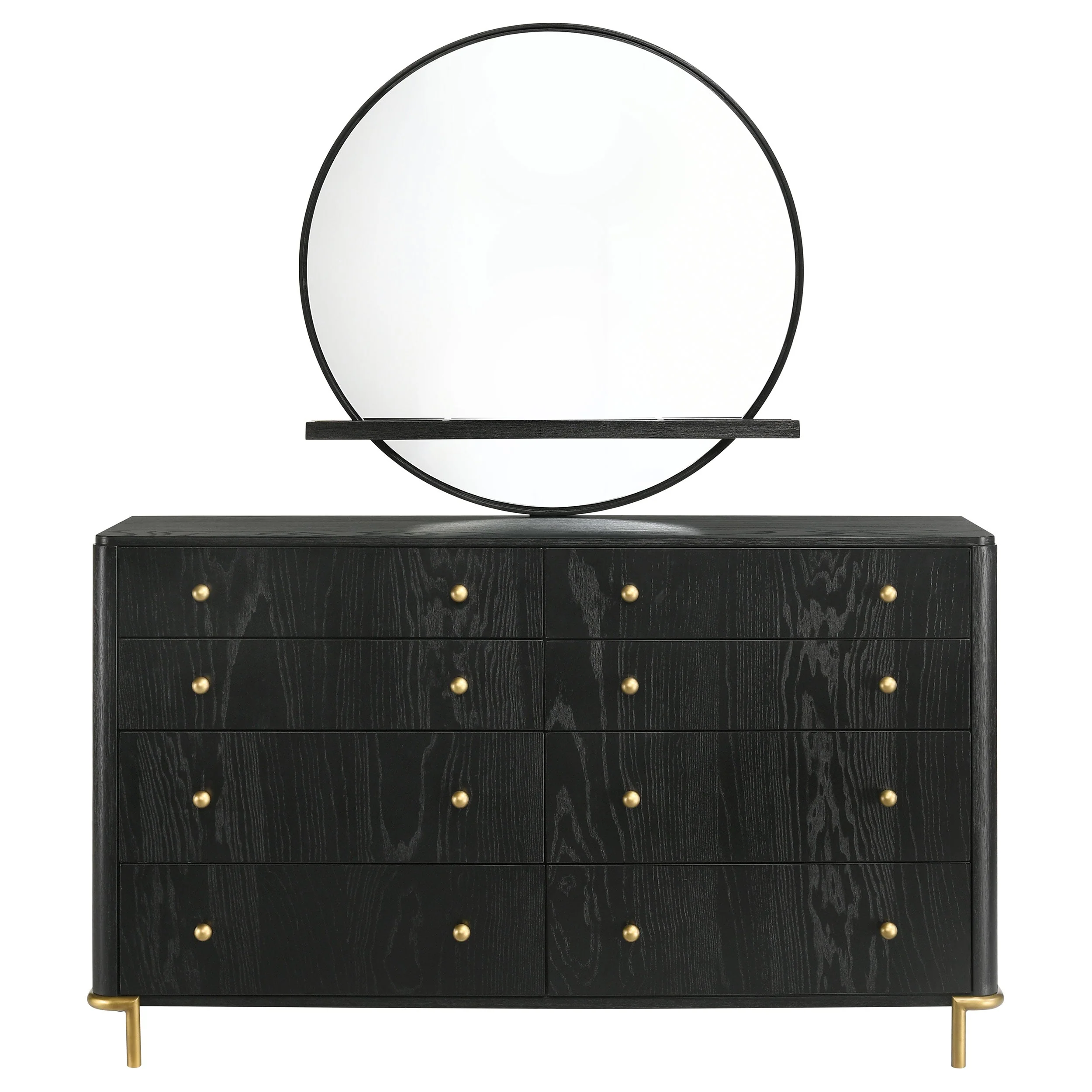 Arini 8-drawer Dresser Black