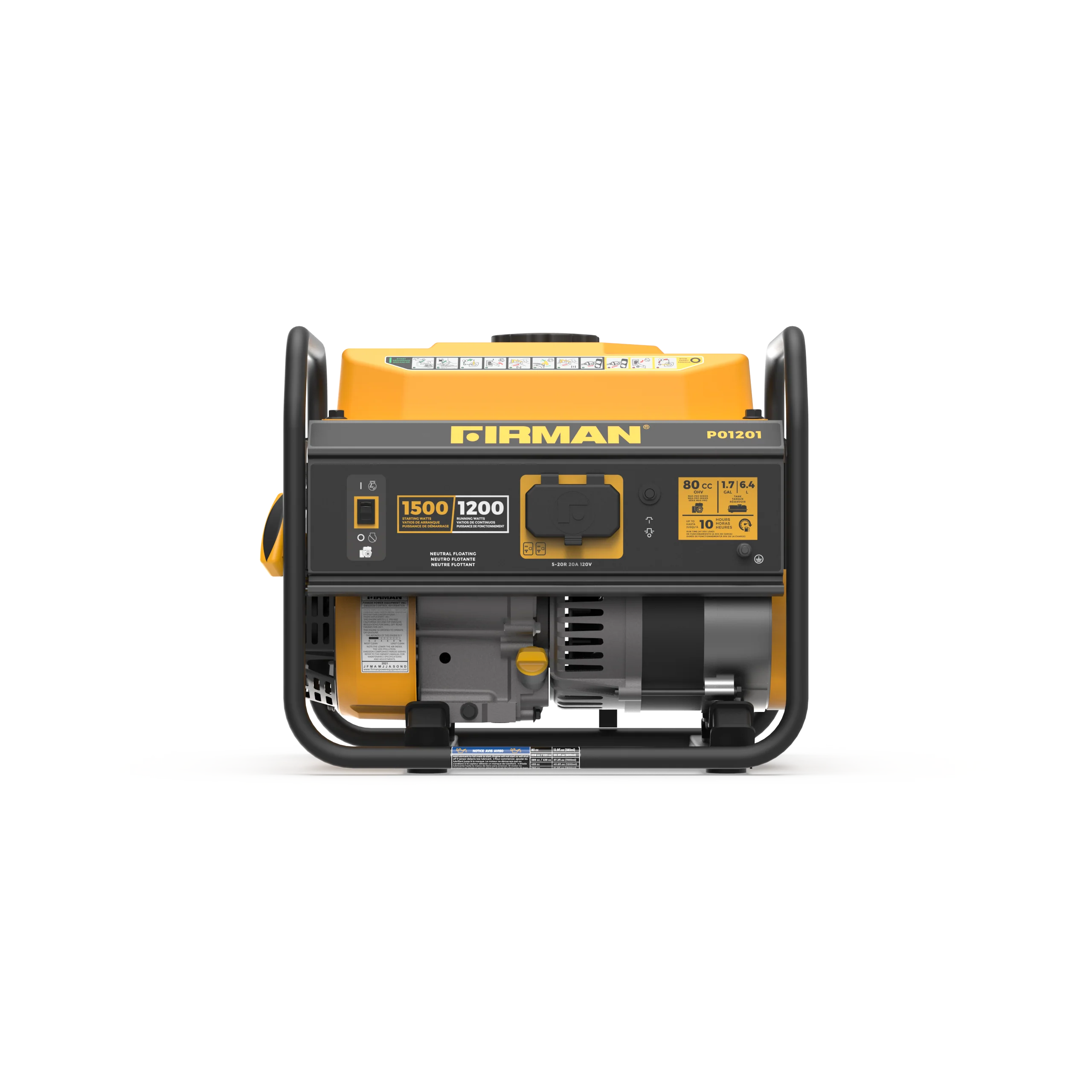 Gas Portable Generator 1500W Recoil Start