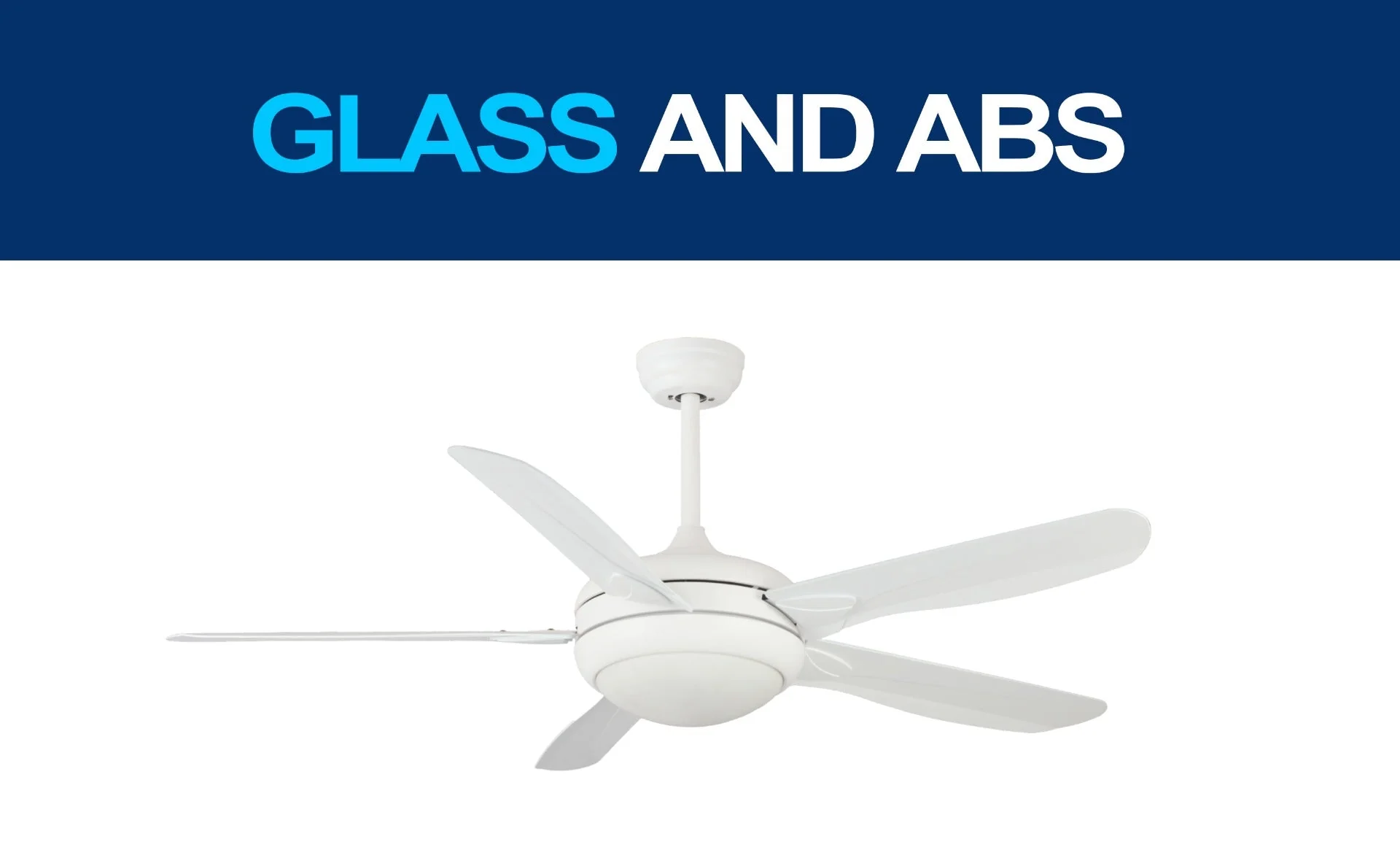 Daewoo 220 volt ceiling fan White with LED light remote 5 blades 220v 240 volts 50 hz DE-56CFW01