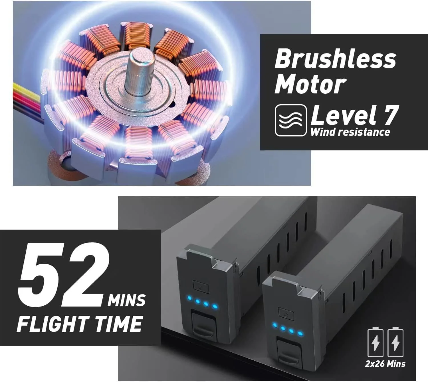 193MAX2 GPS Drone - with 4K HD Camera for Adults,9800ft HD Video Transmission,Obstacle Avoidance,3-Axis Gimbal Quadcopter with EIS Anti-shake ,Brushless Motor Level 7 Wind Resistance,Auto Return Home Professional Camera Drone