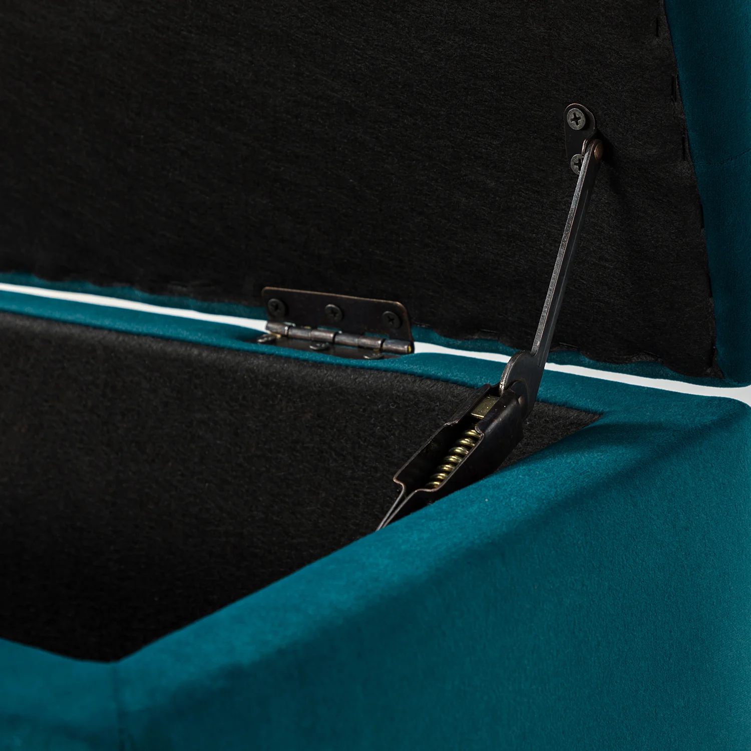 Achilles Storage Bench in Teal