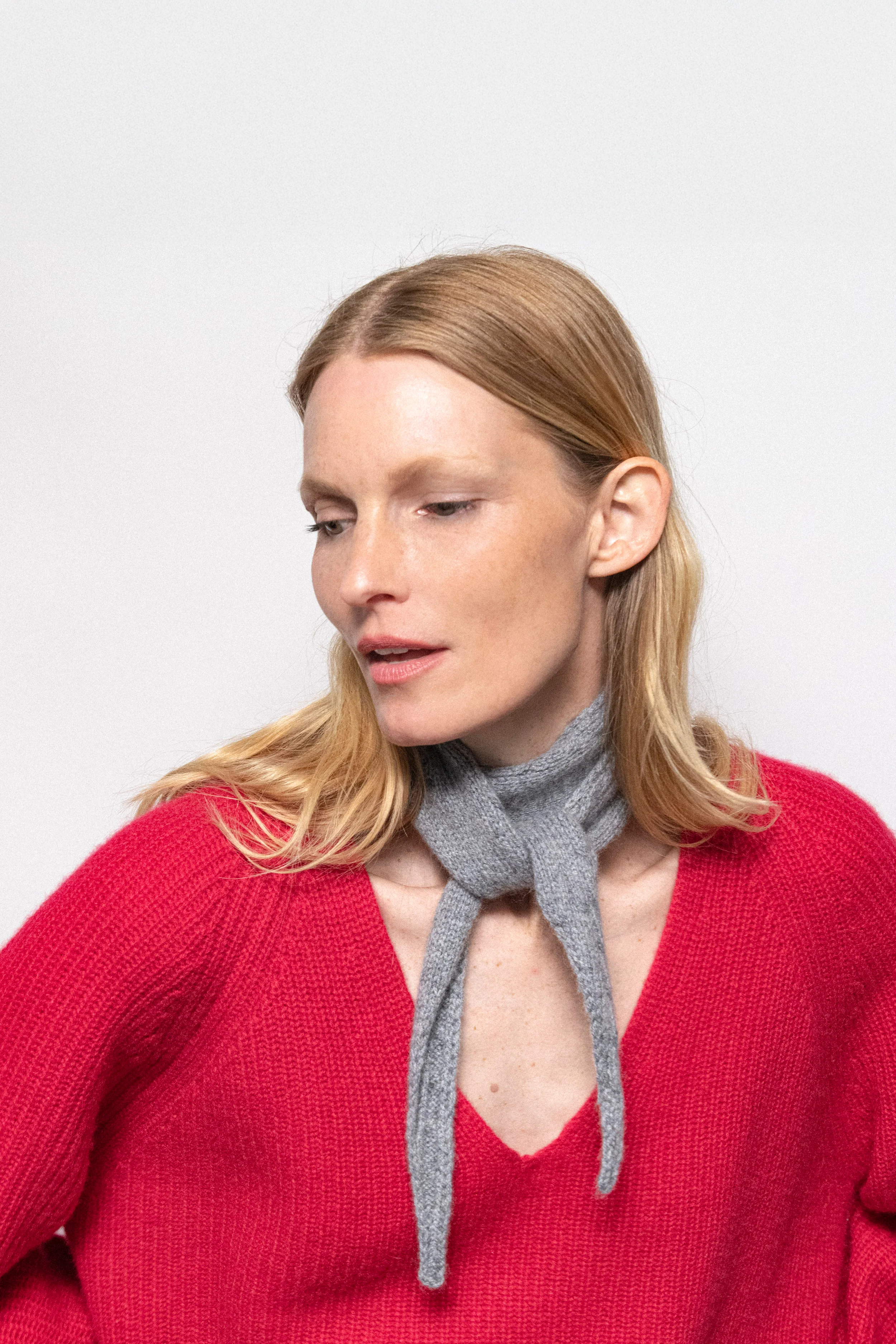 The Mini Scarf - Grey Melange