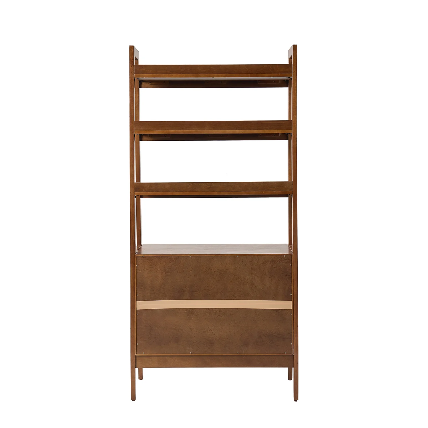 Andr聨s Solid Wood Ladder Bookcase in Walnut