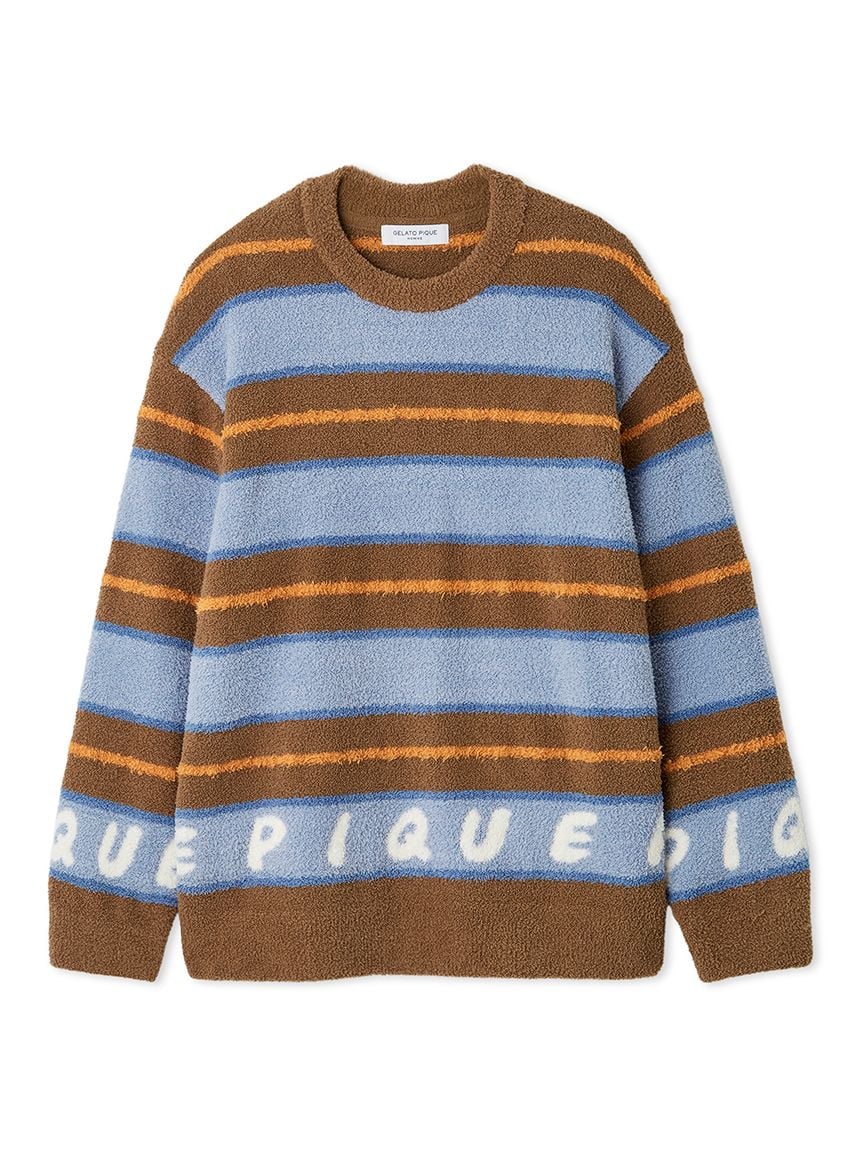 Night & Sweets MENS Baby Moco Pique Logo Jacquard Pullover