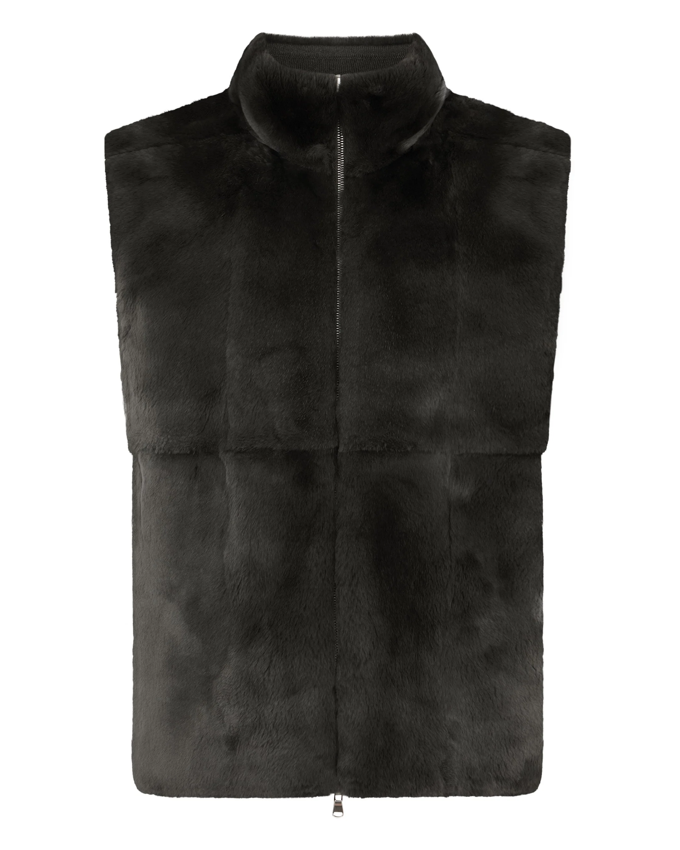 Men's Vermont Fur Lined Gilet Arabica Khaki Green