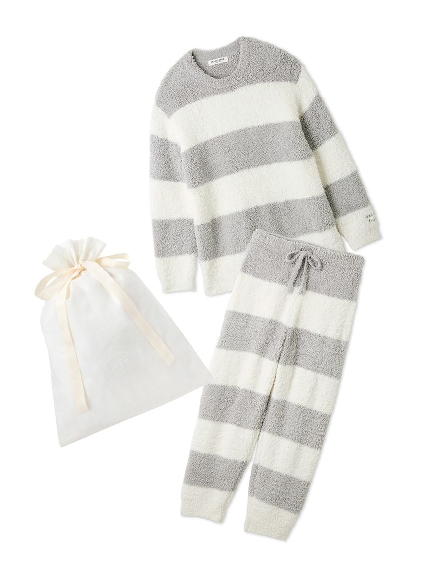 [Gifting Bag Included] Men's Gelato 2 Border Pullover & Pants Set