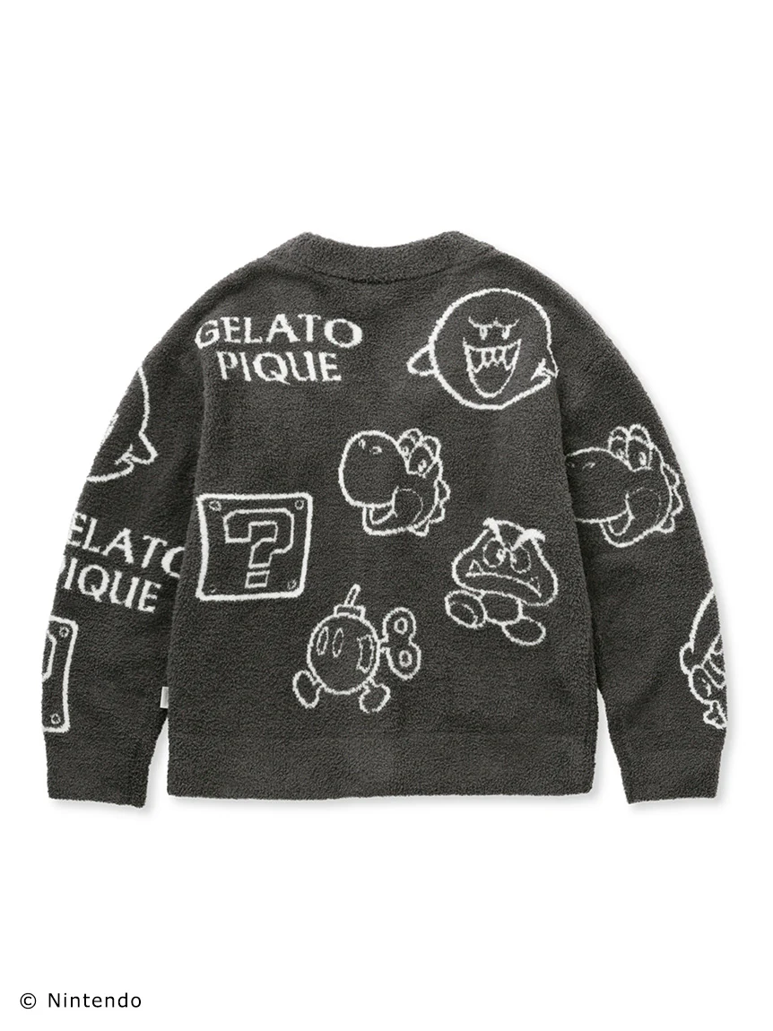 SUPER MARIO™️ WOMENS Baby Moco Character Patterned Jacquard Cardigan