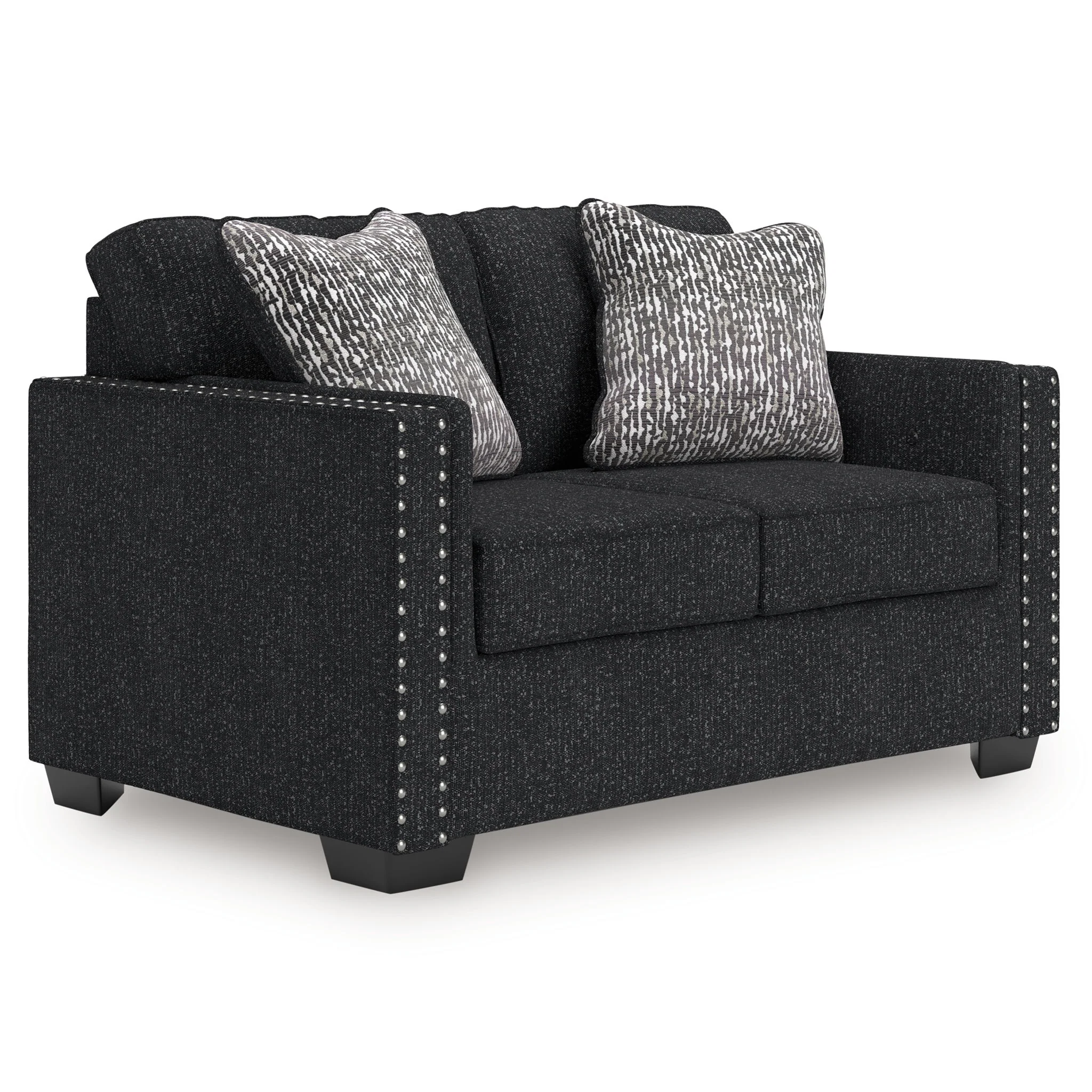 Jasmine Peaks - Loveseat - Coal