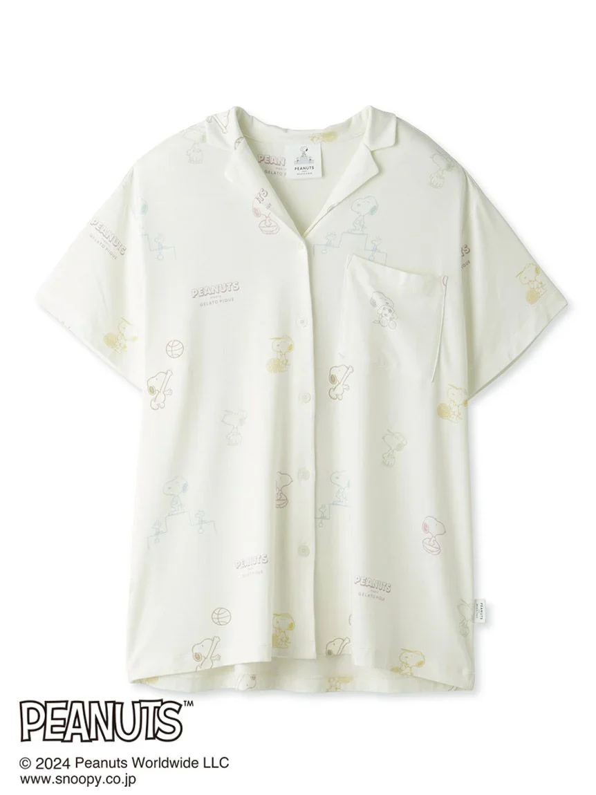 PEANUTS Printed Pajama Shirt