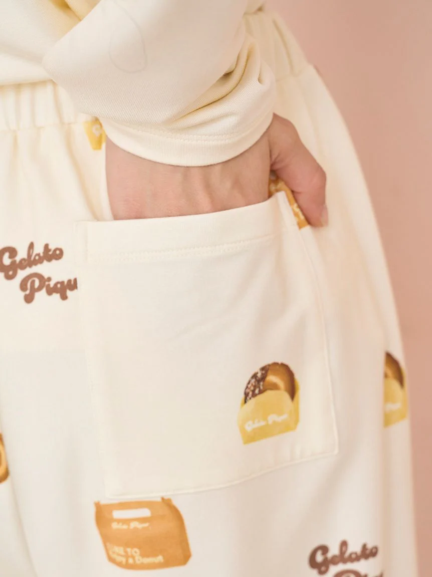 Donut Print Long Pants