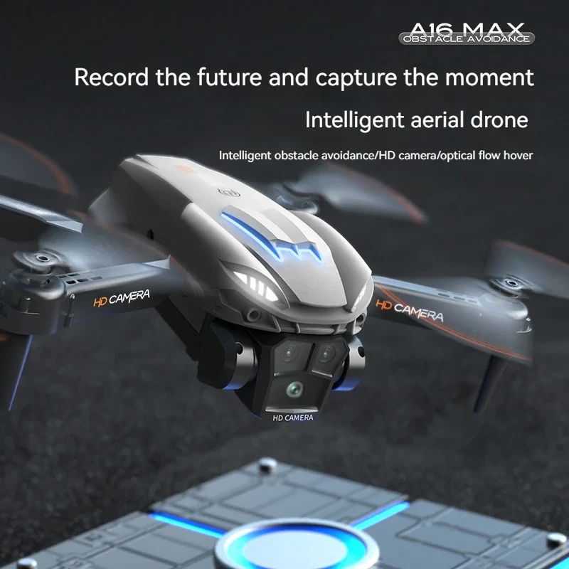 A16 MAX Drones - Professional ESC HD Triple Camera-360° Obstacle Avoidance-Optical Stream Positioning Quadcopter