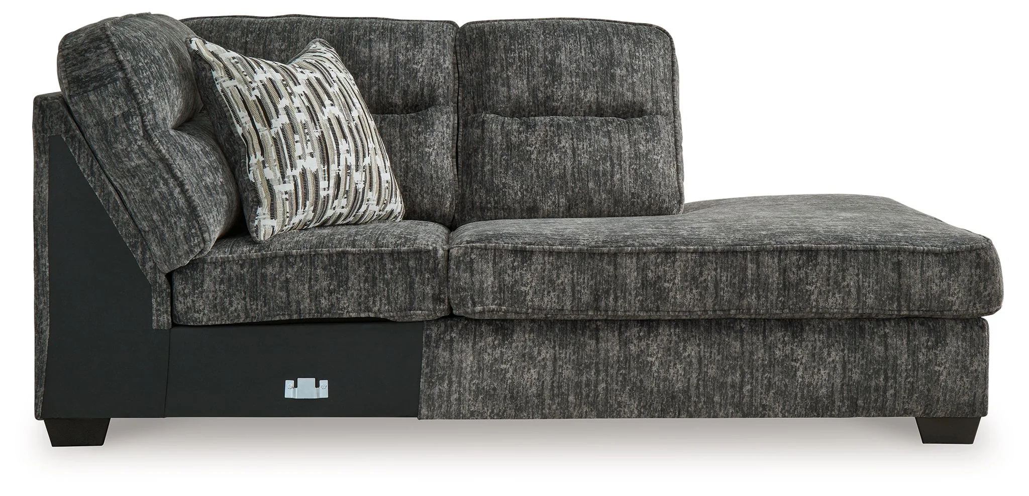 Lonoke - Raf Corner Chaise - Gunmetal