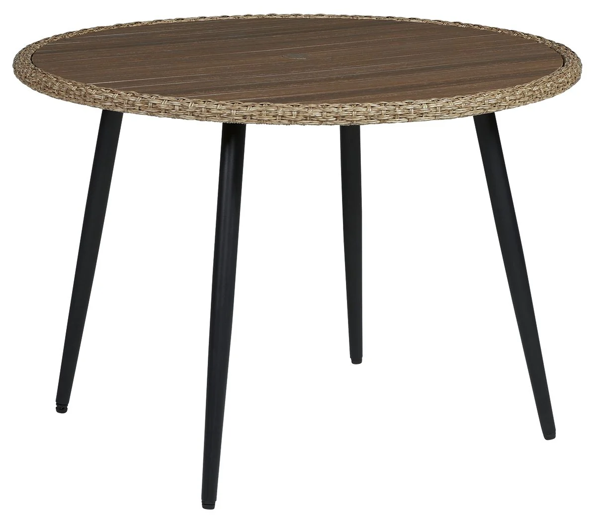 Amaris - Round Dining Table - Brown / Black