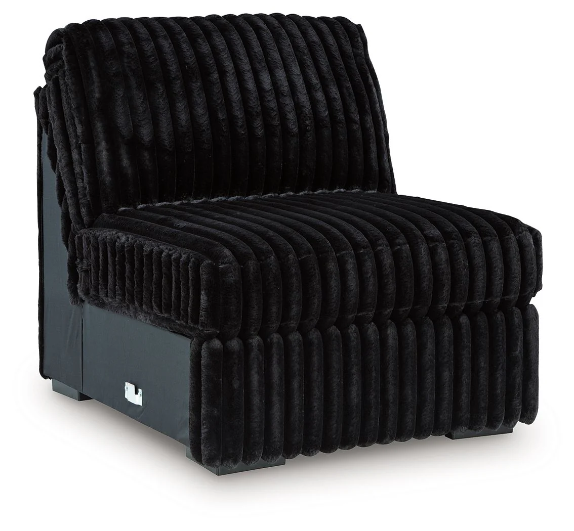 Midnight-Madness - Armless Chair - Onyx
