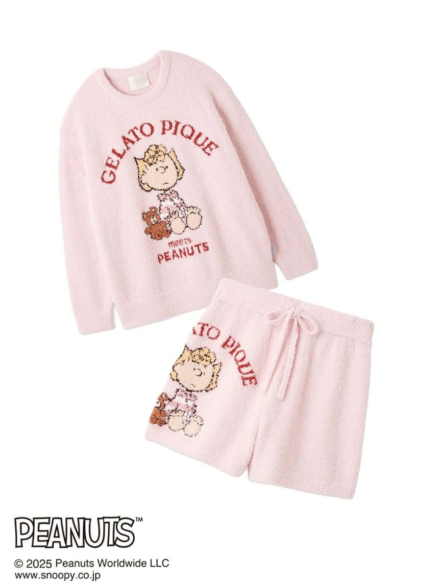 [PEANUTS] Original Art Jacquard Pullover & Shorts Set