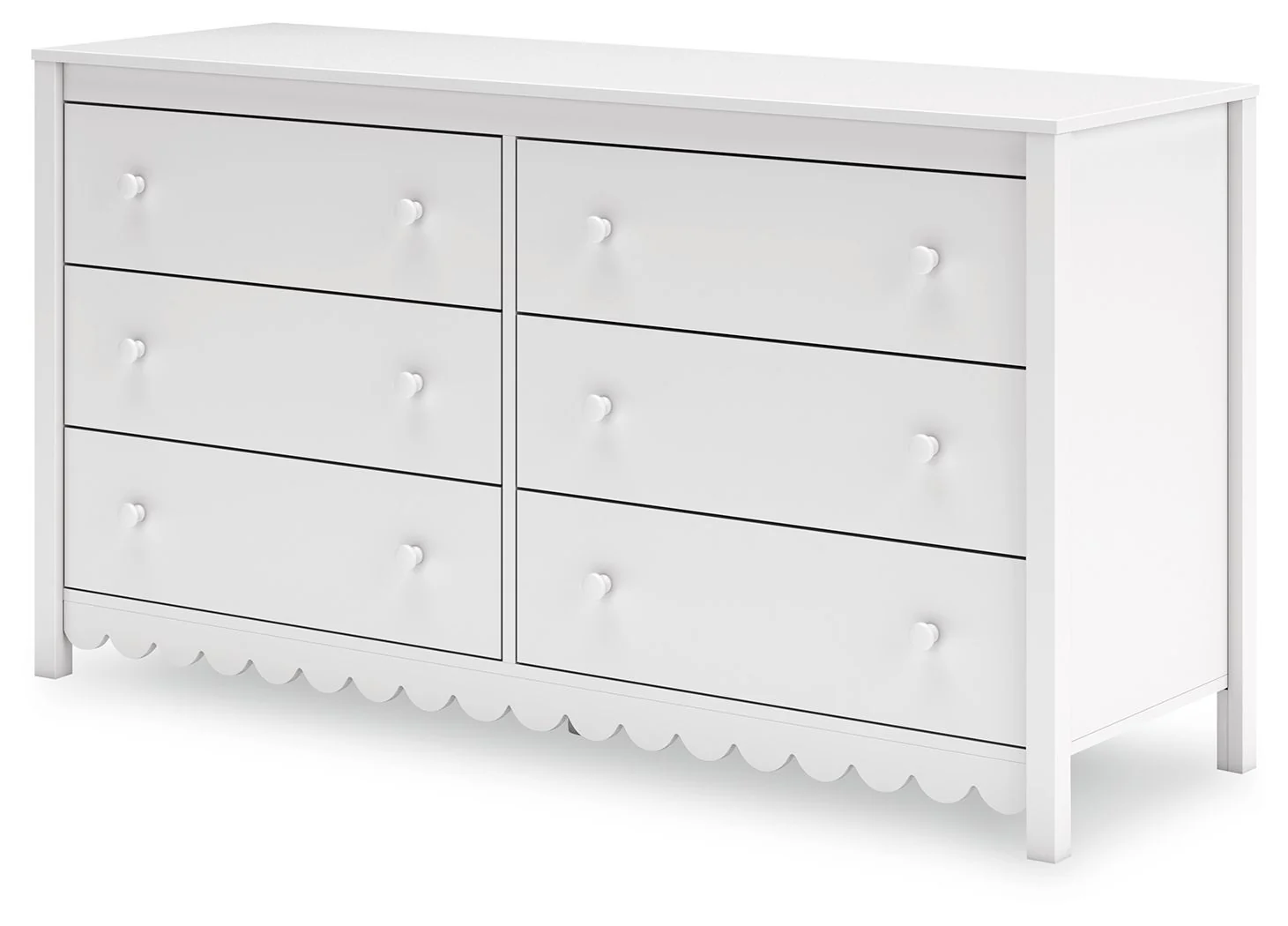 Hallityn - Six Drawer Dresser - White